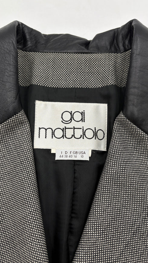 Giacca inserti in pelle vintage