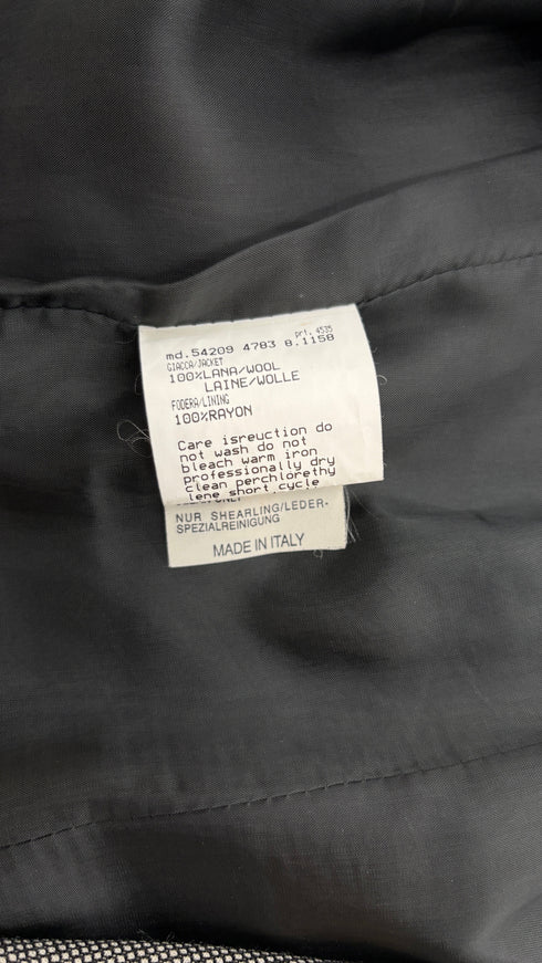 Giacca inserti in pelle vintage