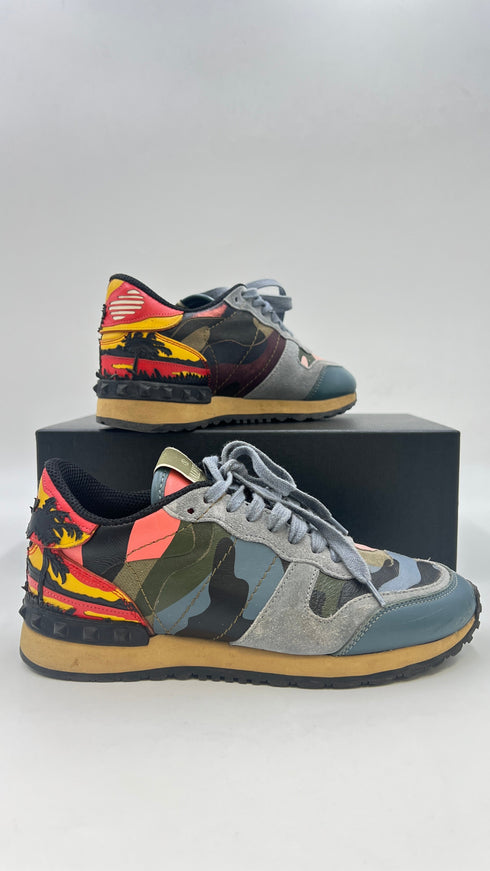 Sneaekers palme intarsio