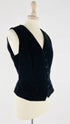 Gilet in velluto nero