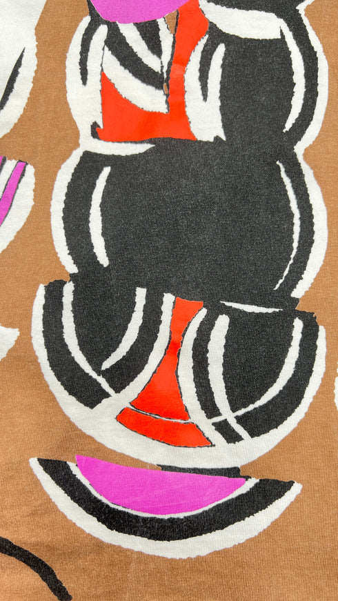 Smanicato in cotone stampato