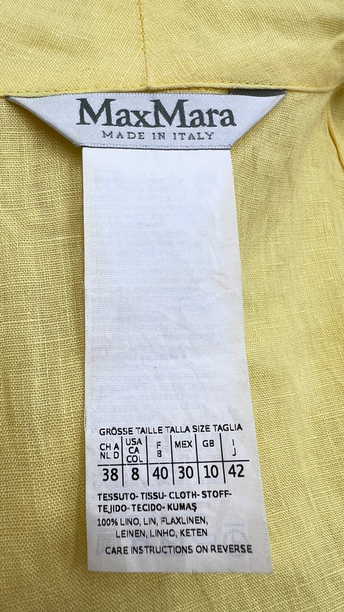 Top con fiocco in lino