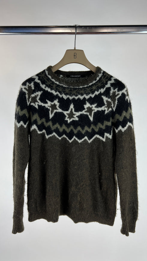 Maglione girocollo a stelle