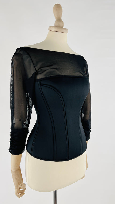 Maglia bustier mesh