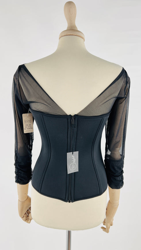 Maglia bustier mesh