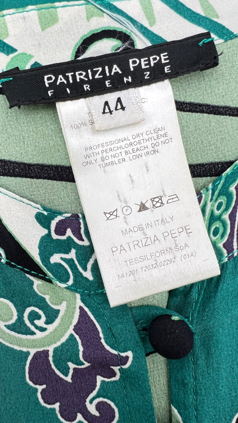 Abito stampato in seta