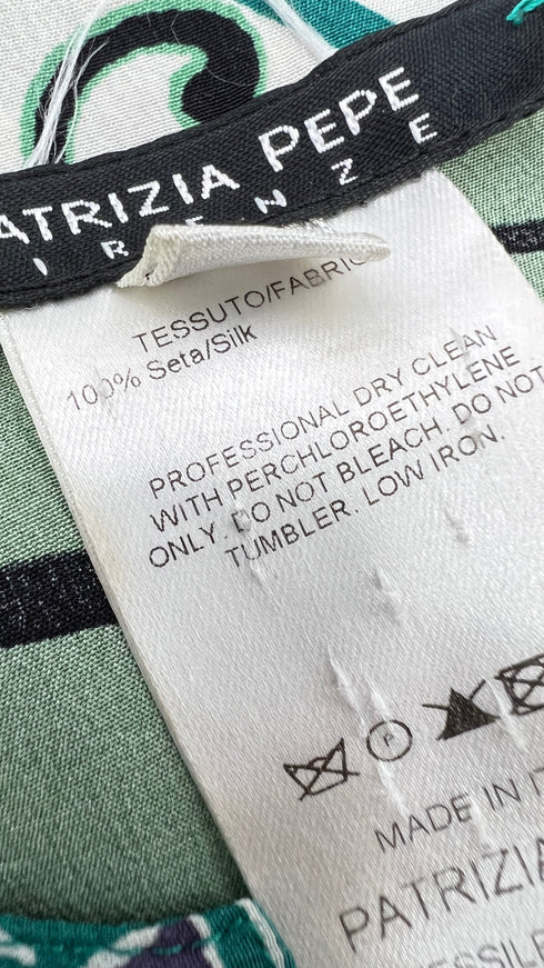 Abito stampato in seta