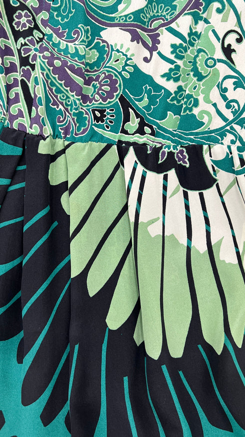 Abito stampato in seta