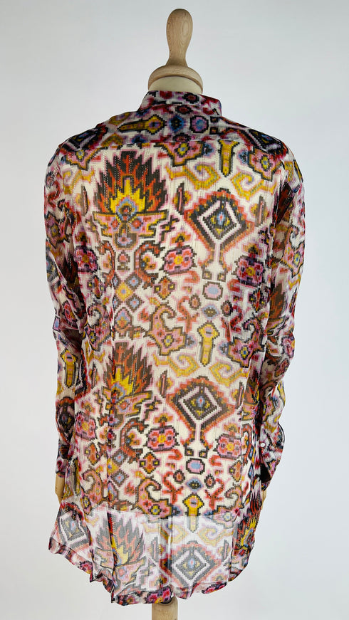 Camicia in seta-lurex