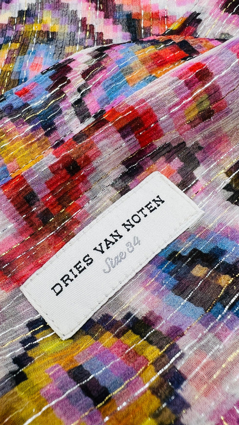 Camicia in seta-lurex