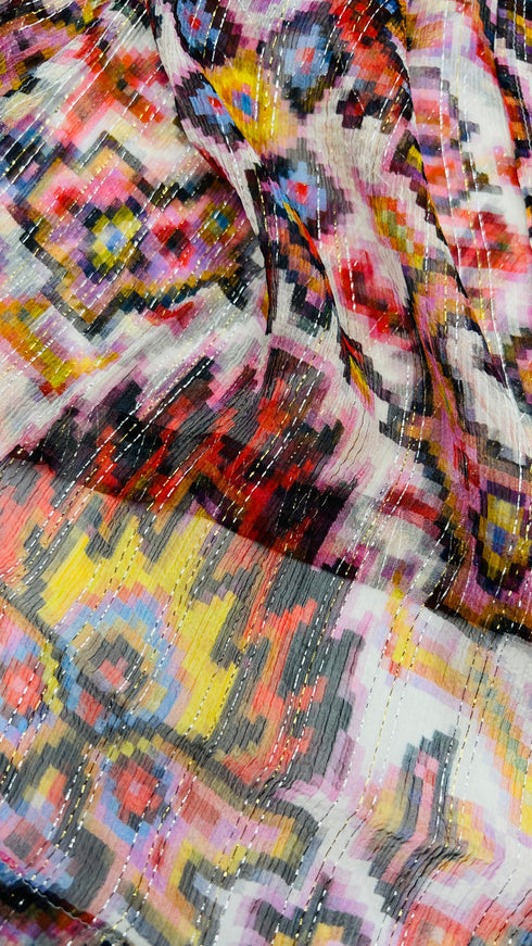 Camicia in seta-lurex