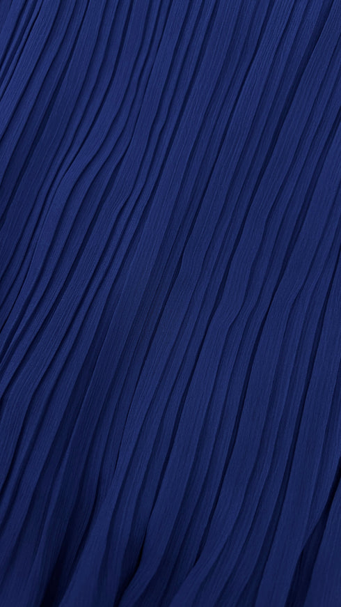 Abito midi crepe plissé