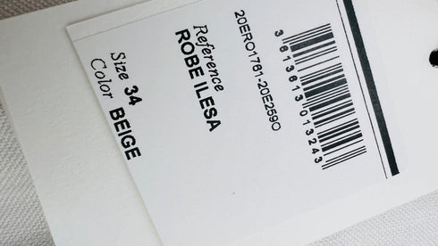 Abito stampato con cartellino