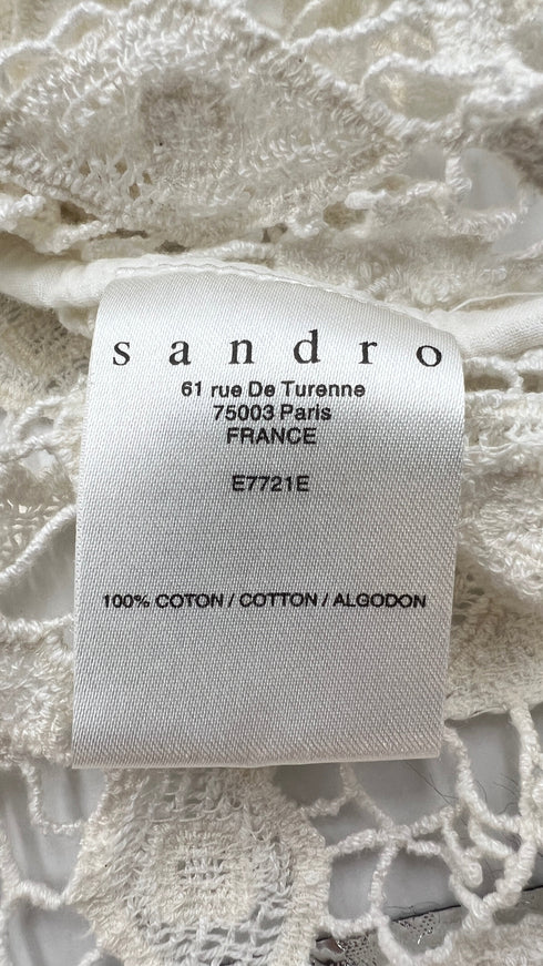 Top in pizzo bianco