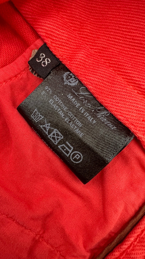 Jeans attillati rossi