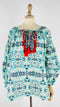 Blusa in cotone stampato