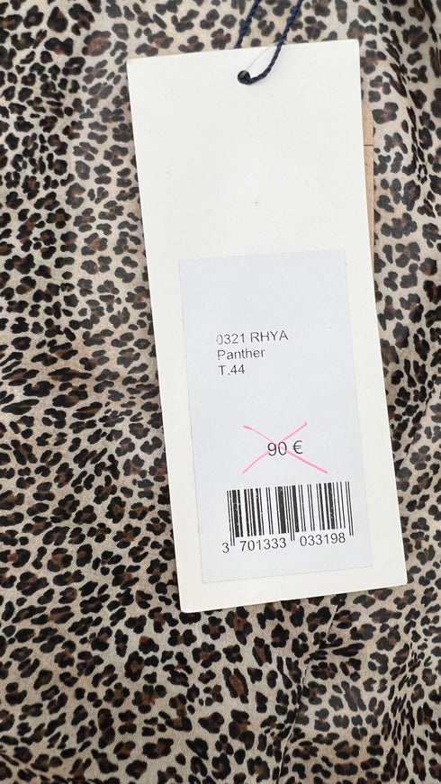 Top animalier con cartellino