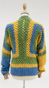 Cardigan crochet colorblock