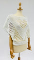 Top in maglia traforato