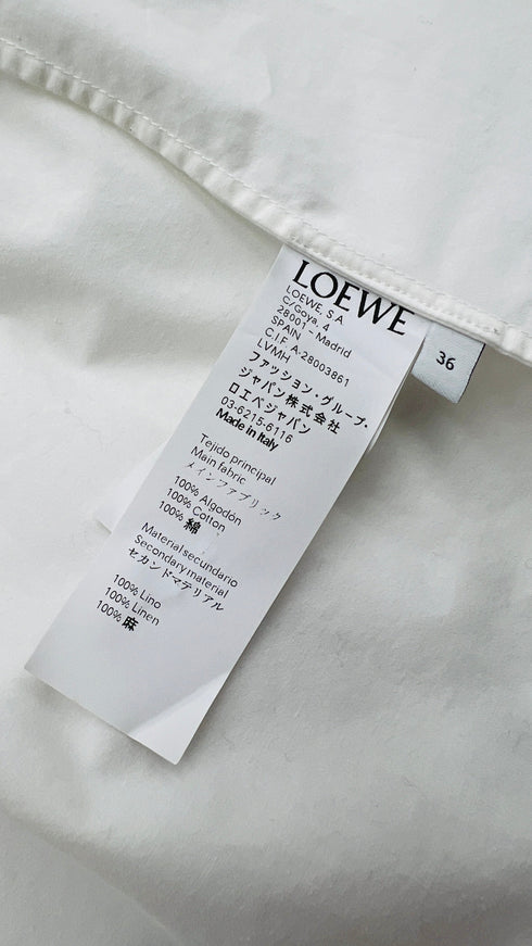 Camicia in cotone bianco