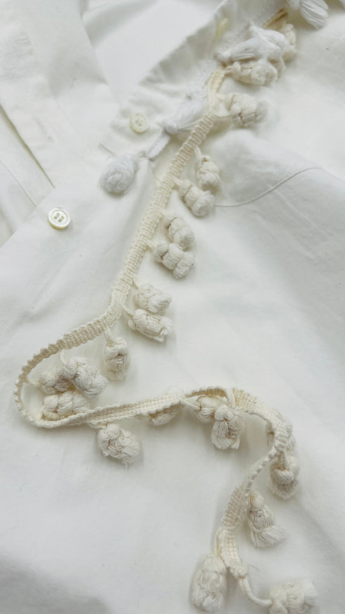 Camicia in cotone bianco