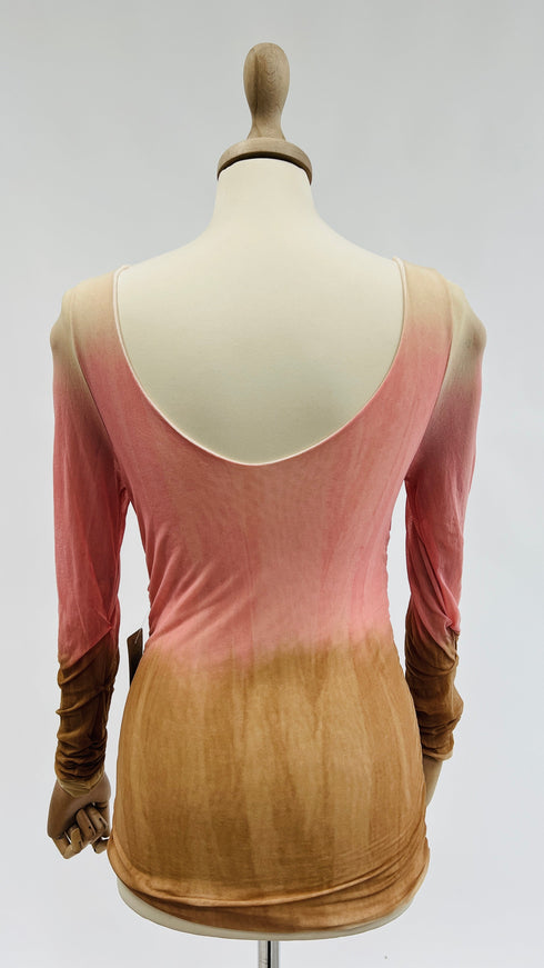 Longsleeve sfumata con paillettes