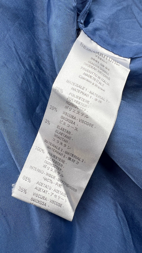 Blazer monopetto azzurro