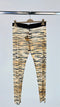 Leggings sheer animalier con cartellino
