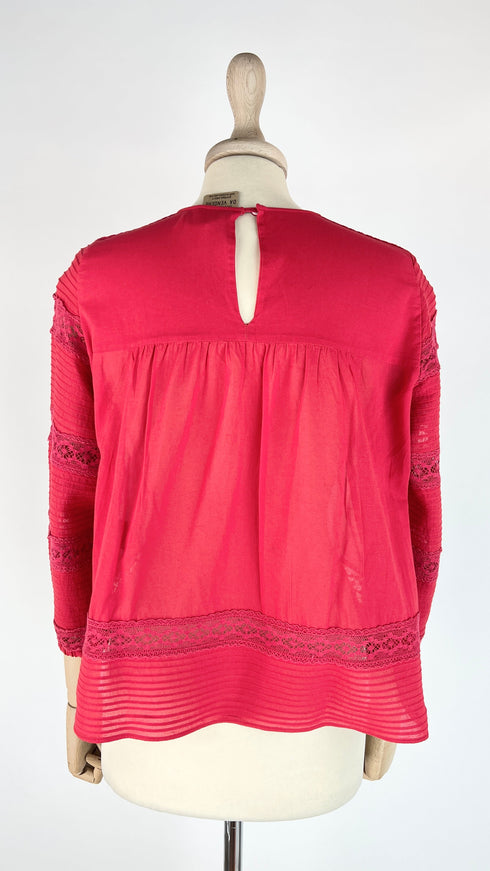 Blusa inserti in pizzo