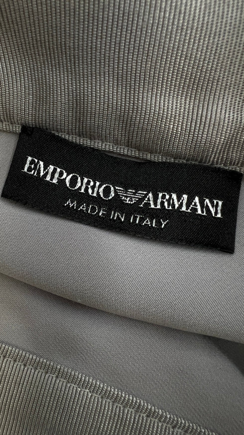 Abito corto monospalla grigio