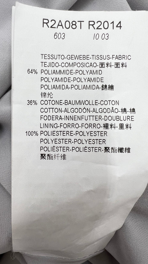 Abito corto monospalla grigio