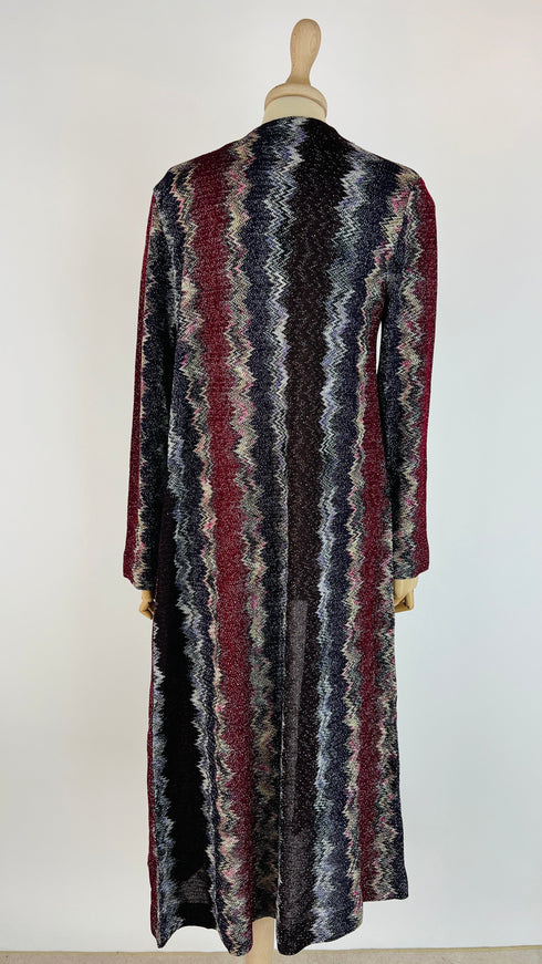 Cardigan lungo con cartellino