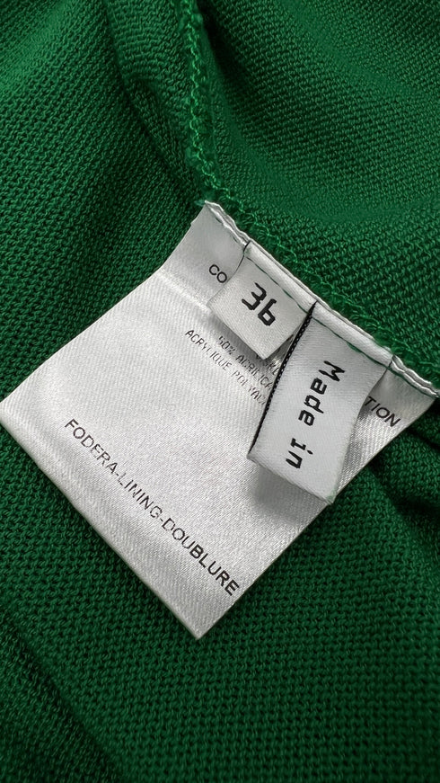 Cardigan aperto lungo verde
