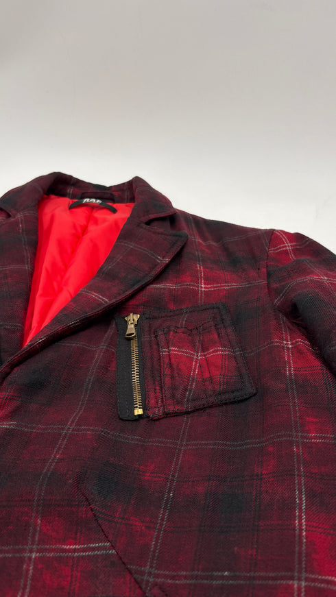 Giacca tartan imbottita