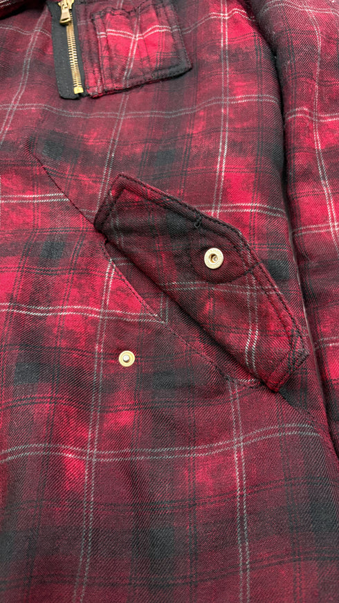 Giacca tartan imbottita