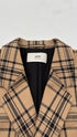 Blazer lungo check