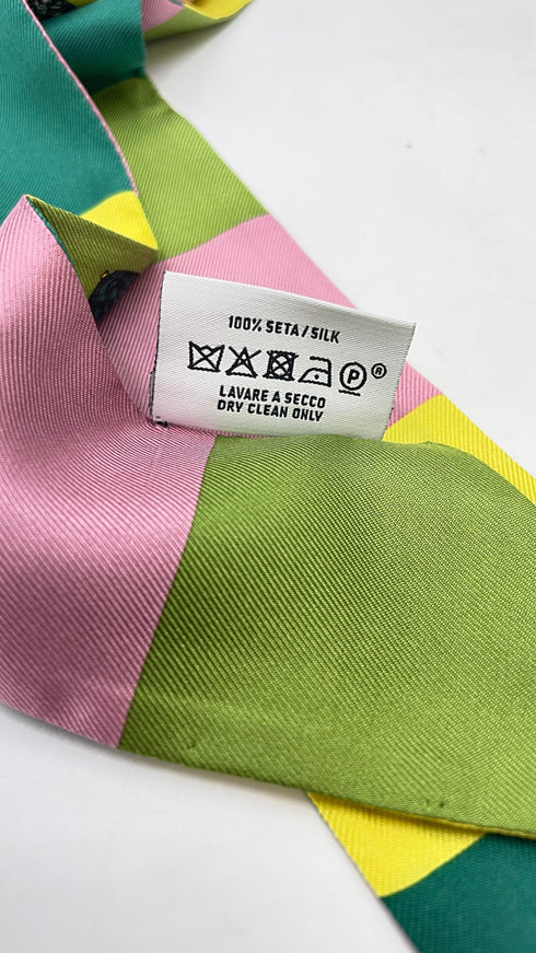 Bandeau quadrati seta