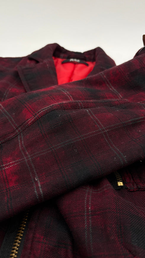 Giacca tartan imbottita