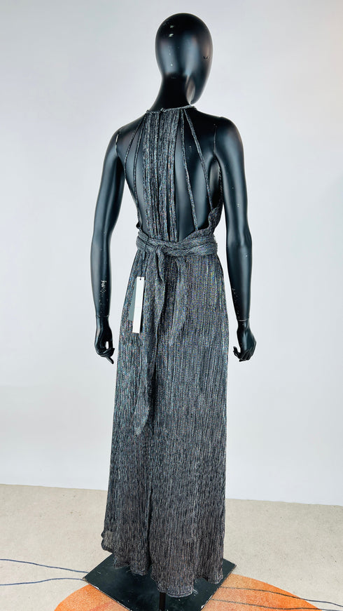 Abito lungo lurex con cartellino