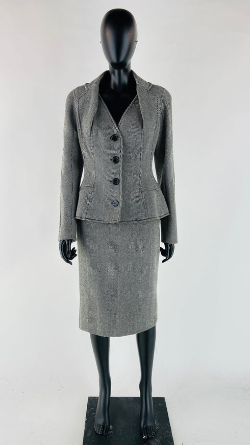 Tailleur vintage giacca e gonna