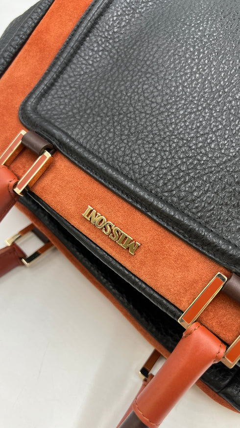 Borsa bauletto con cartellino