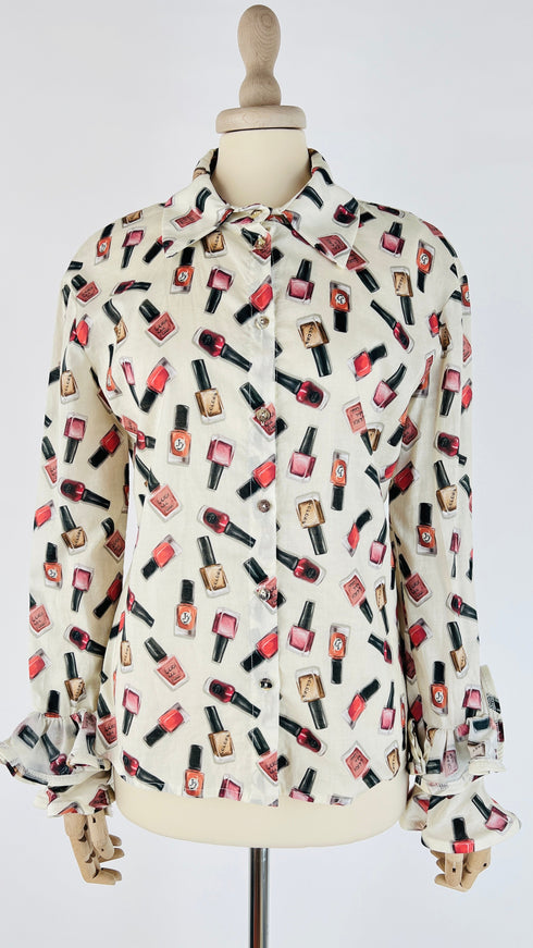 Camicia cotone stampata