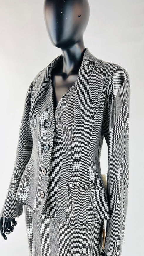 Tailleur vintage giacca e gonna