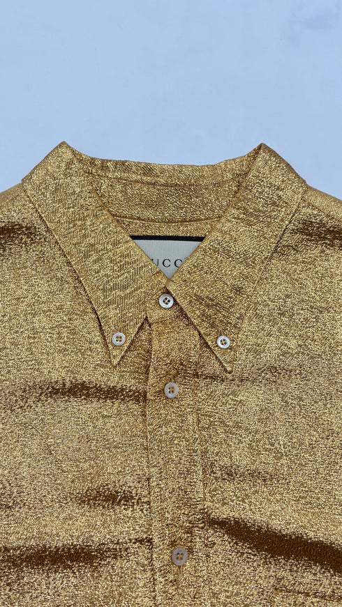 Camicia lamè dorata