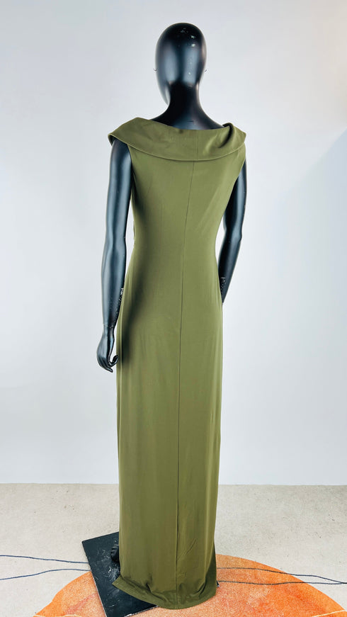 Abito lungo drappeggiato