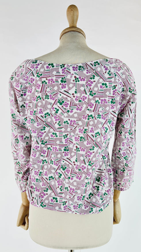 Blusa stampa floreale