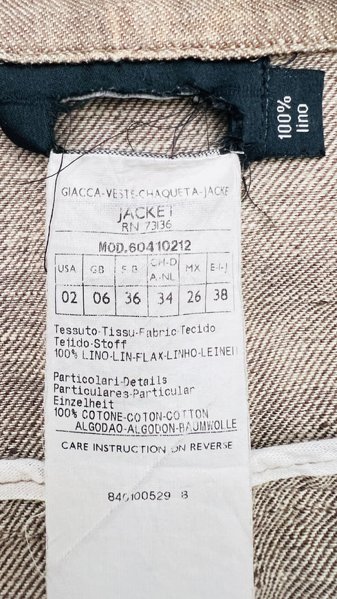 Giacca princess in lino