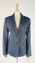 Blazer monopetto in denim