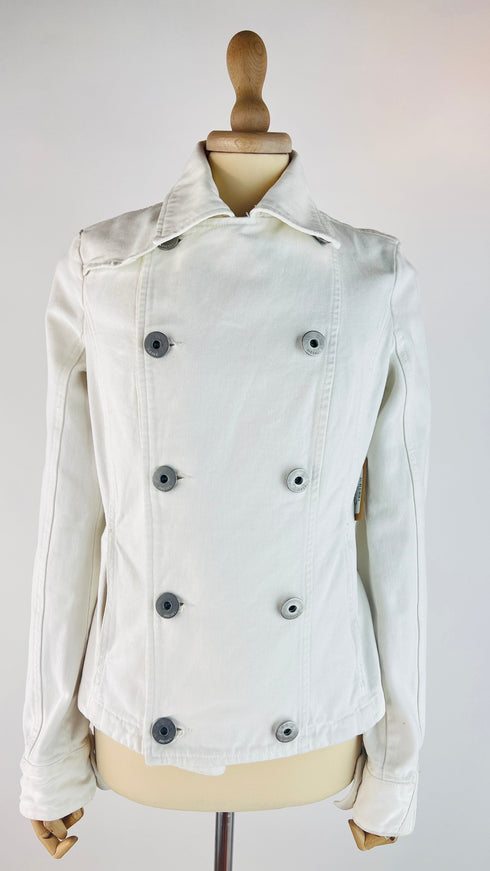Giacca in denim bianco