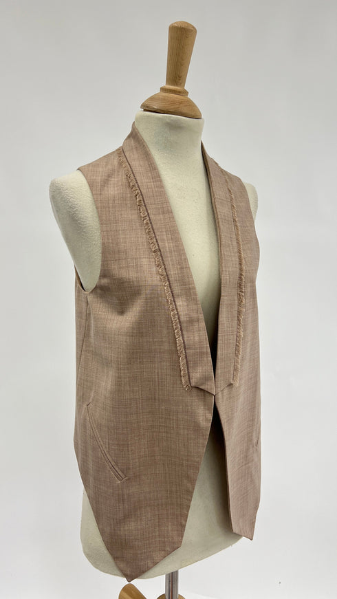 Gilet revers sfrangiato
